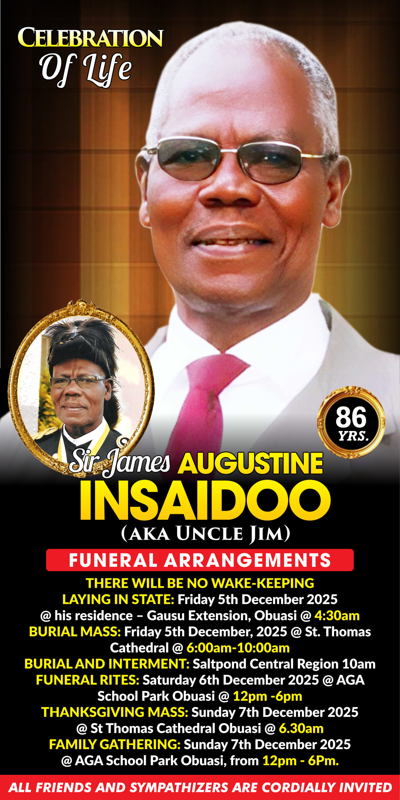 funeral poster